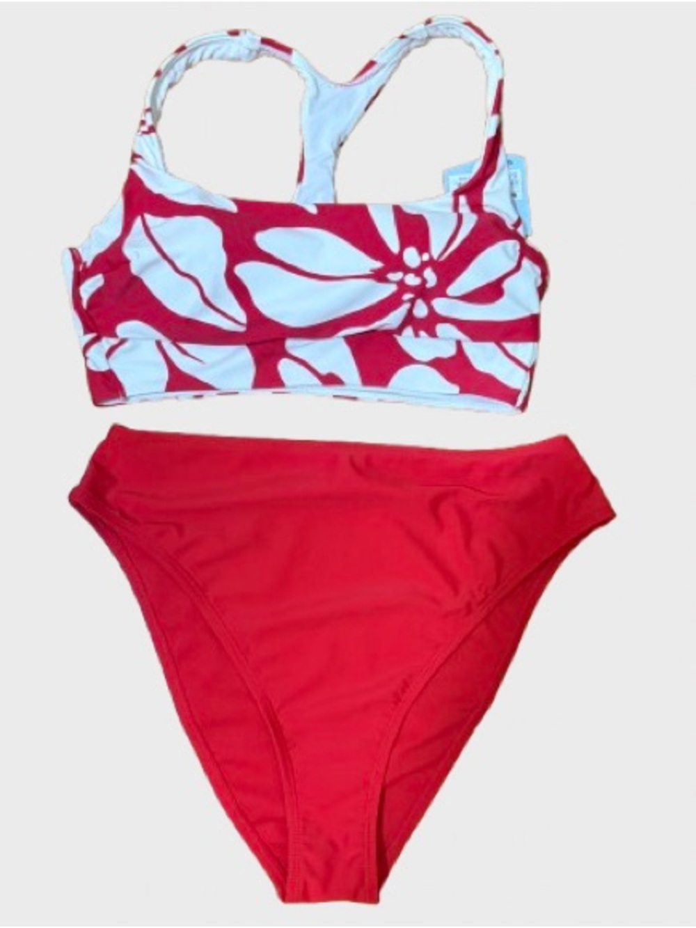 Red Floral Two-Piece Bikini Set - mixed Brand